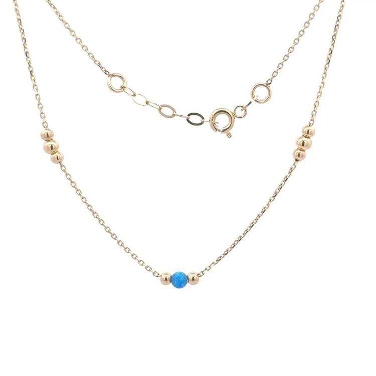 Toplu Mavi Taşlı Kolye