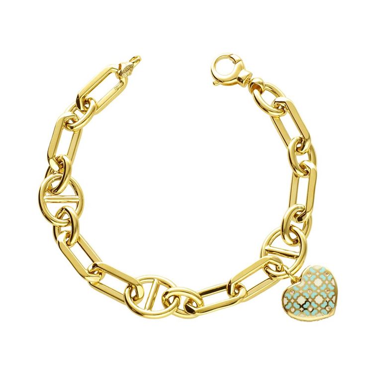 Siyah Mineli Kalpli Eterna Bileklik