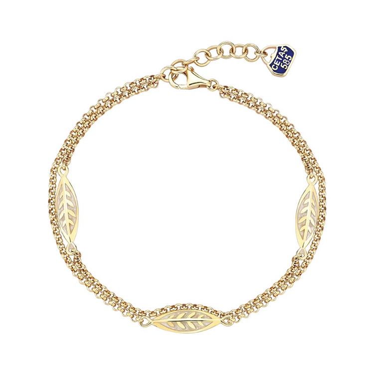 Altın Sedef Mineli Bileklik