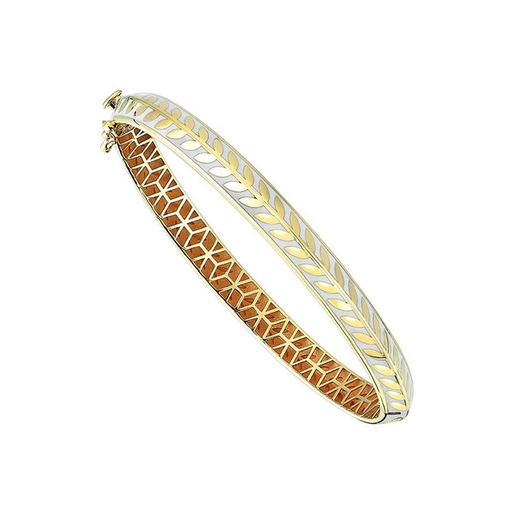 Olivia Beyaz Mineli Kelepçe Bilezik