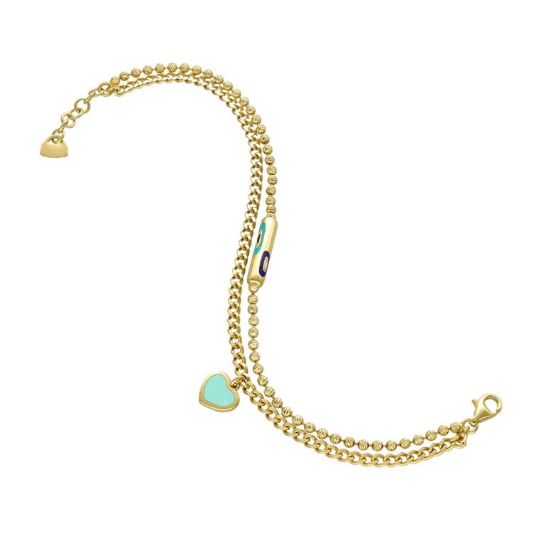 Fortuna Sarı Altın Mineli Bileklik