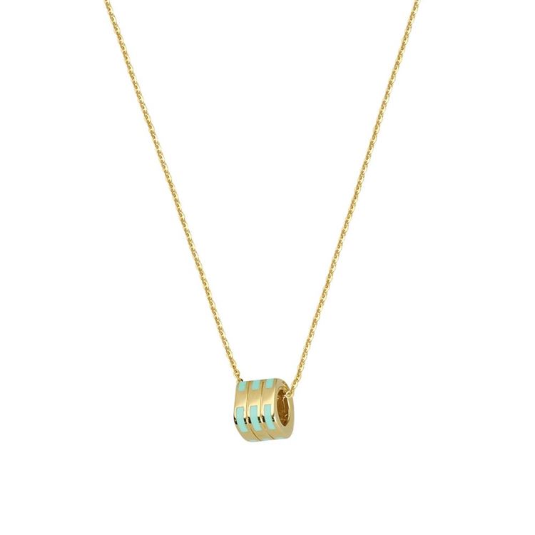 Minima Sarı Altın Mineli Kolye