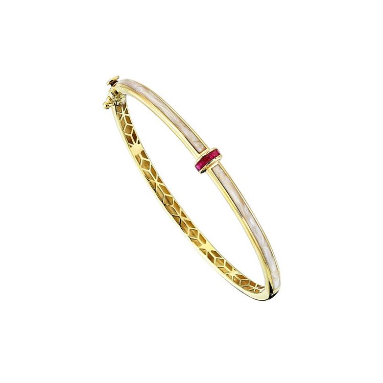 Sedef Mineli Minima kelepçe Bilezik