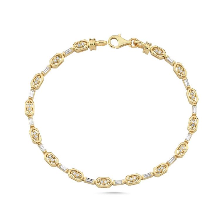 Altıgen Ve Kare Renkli Taşlı Bileklik