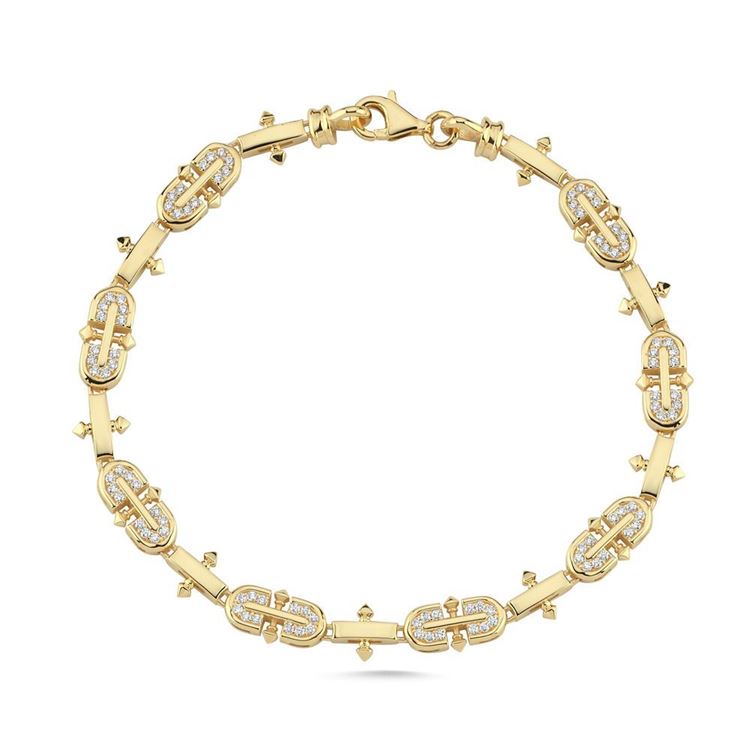 Şövalye Tasarım Taşlı Bileklik