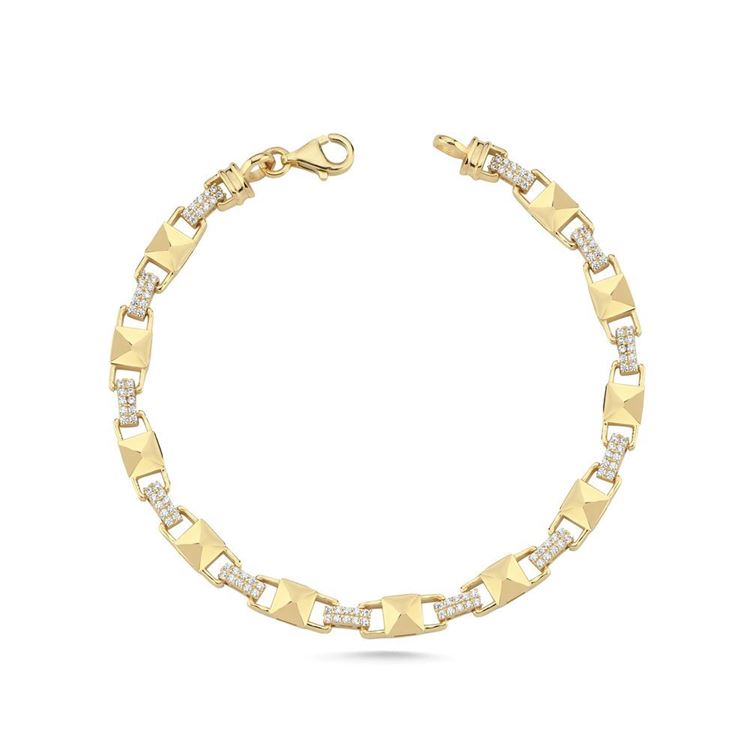 Kare Primaz Tasarım Taşlı Bileklik