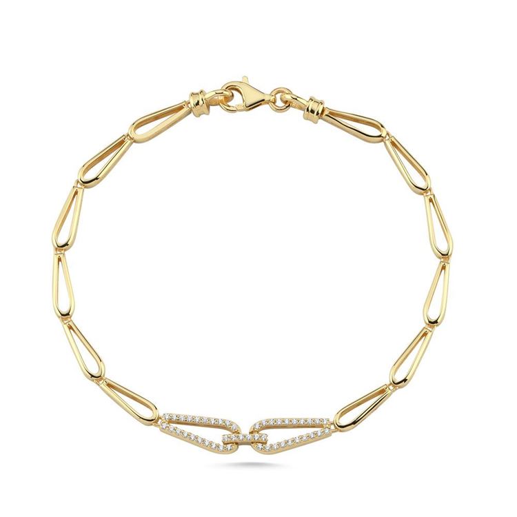 V Askı Tasarım Taşlı Bileklik