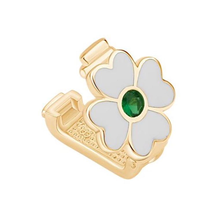 Beyaz Çiçek 9Mm Bileklik Charm