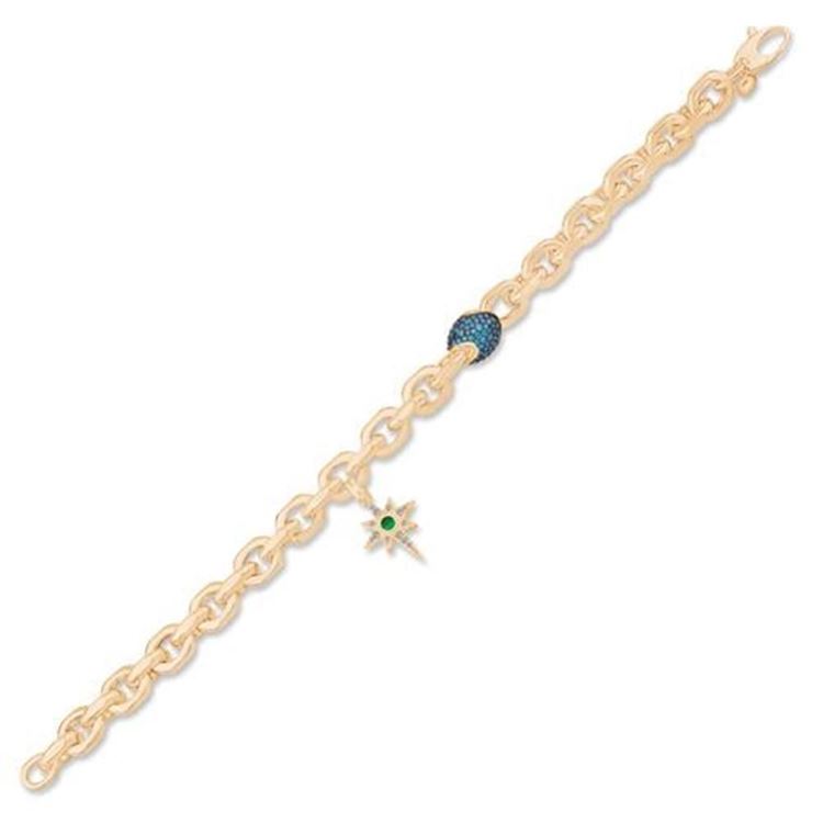 İtalyan Tasarım Kuzey Yıldızı Altın Bileklik