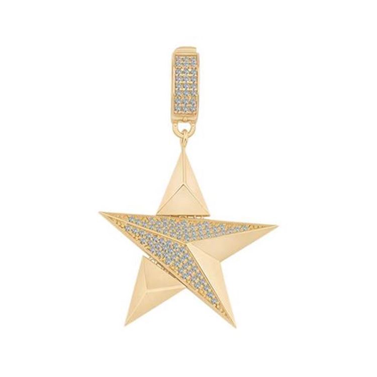 Taşlı Geometrik Yıldız Charm