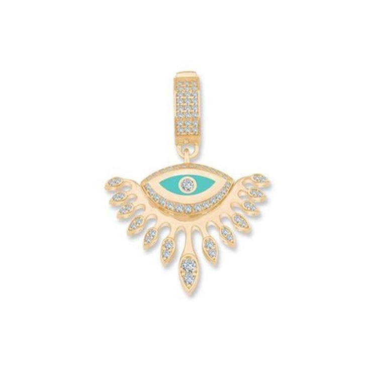 Mineli Taşlı Göz Charm