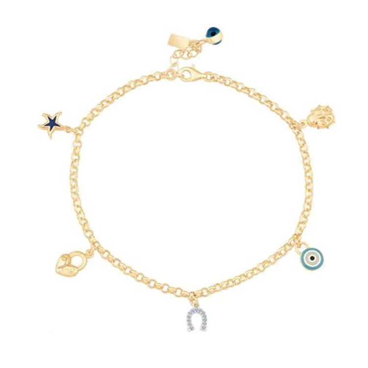 Nal Nazar Boncuğu Şans Altın Halhal