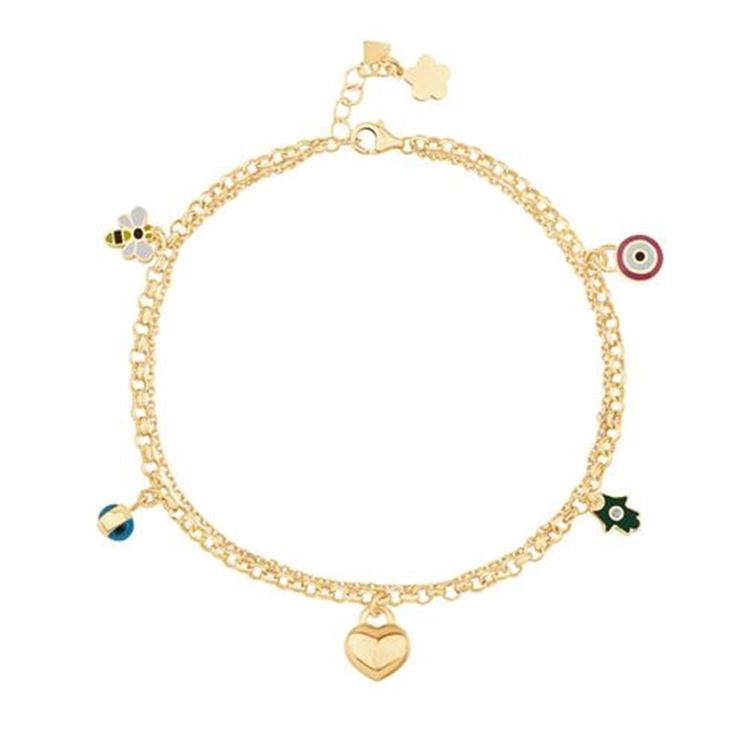 Kalp Şans Altın Halhal