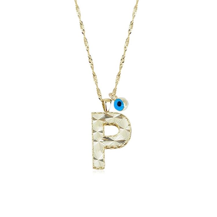 Altın P Harf Kolye