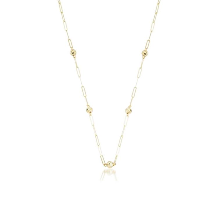 Top Top Altın Zincir Kolye