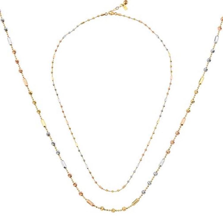 Kalemli Silindir Altın Kolye