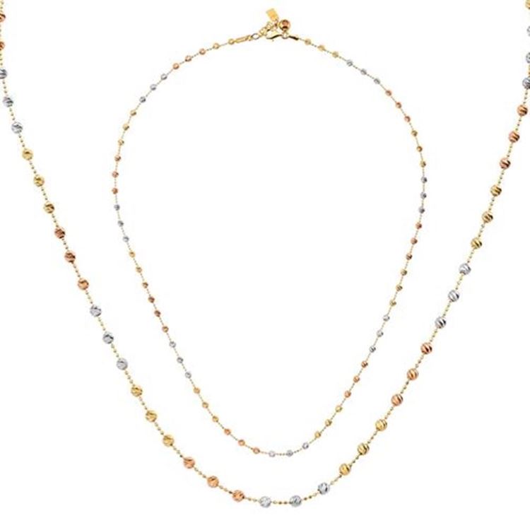 Renkli Top Top Altın Kolye