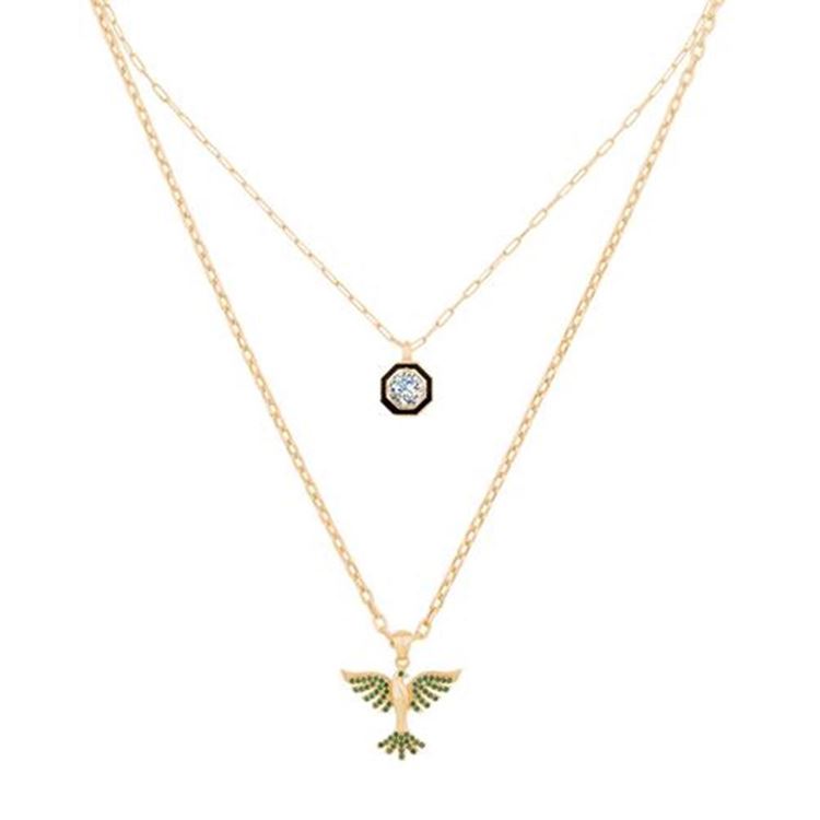 Çift Zincir Anka Kuşu Kolye