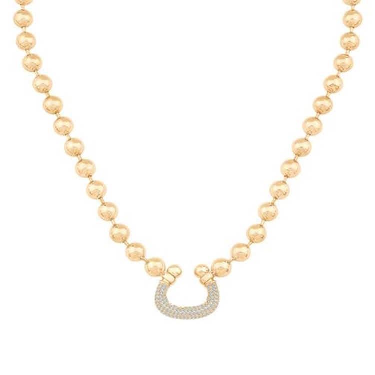 Top Zincirli U Form Kolye