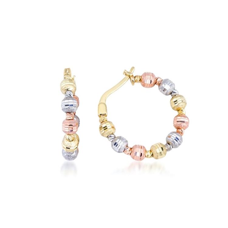 Kalemli Top Top Halka Küpe