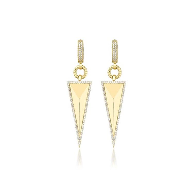 Üçgen Piramit Küpe