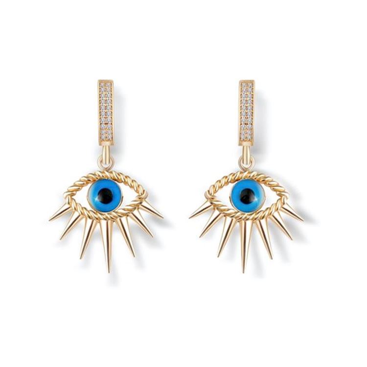 Göz Sallantılı Altın Küpe