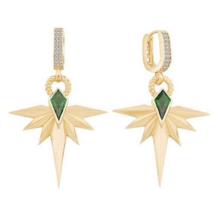 Taşlı Yarım Kuzey Yıldızı Küpe