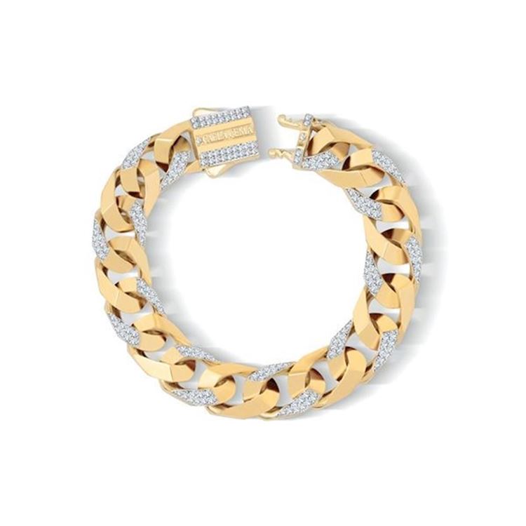 11 Mm Taşlı Piramit Gurmet Bileklik