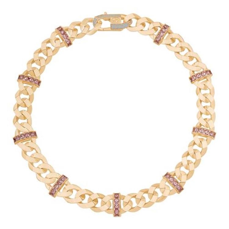 Pembe Taşlı Gurmet Altın Kolye