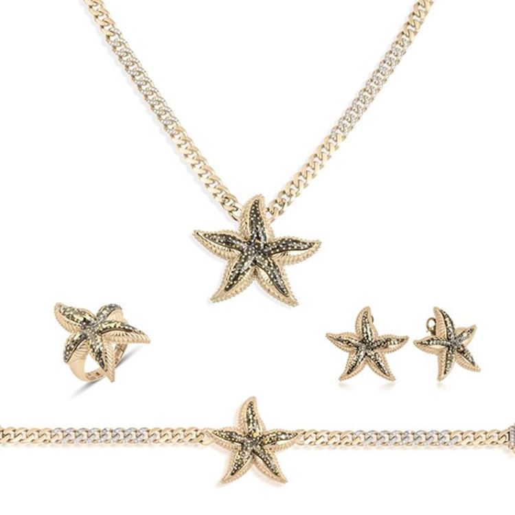 Siyah Karo Taşlı Gurmet Zincir