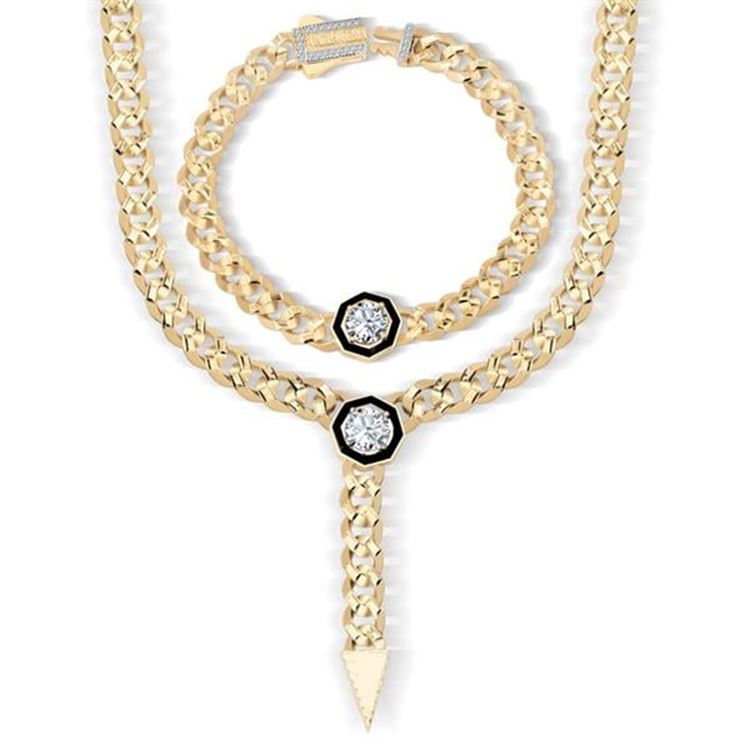 7Mm Taşlı Altın Gurmet Set