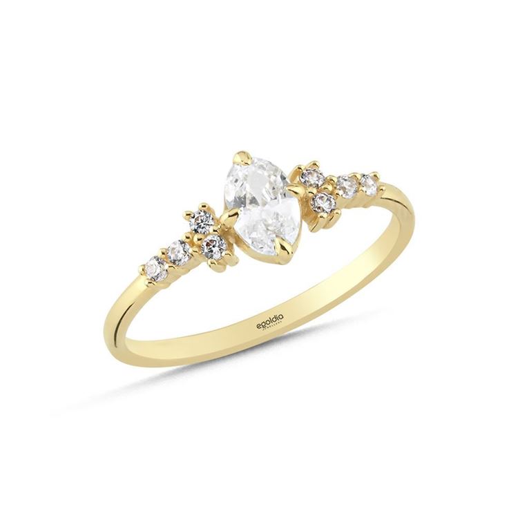 Oval Taşlı Yüzük