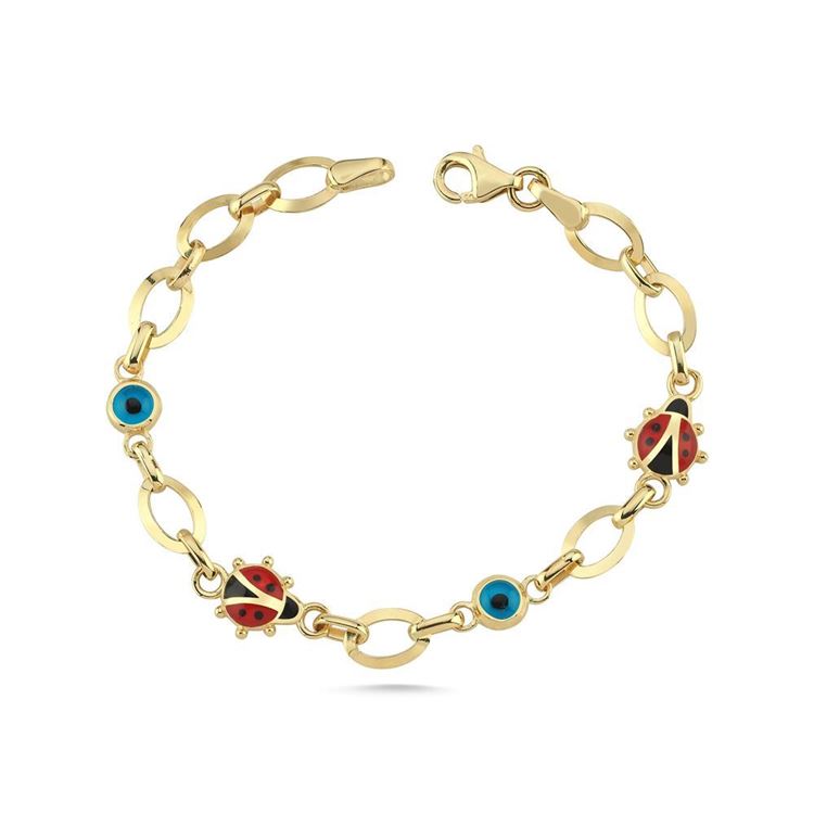 Uğur Böcekli Nazar Boncuklu Bileklik