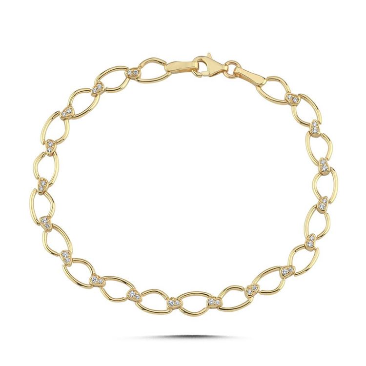 Damla Taş Tasarım Bileklik (18.5*0.5 Cm)