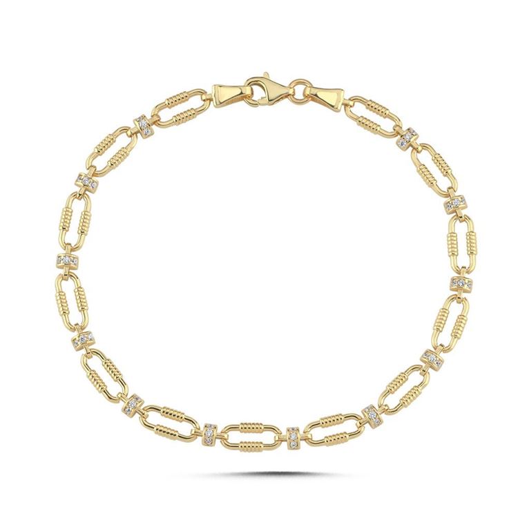 Eterna Burgu Taşlı Bileklik (18.5*0.4 Cm)