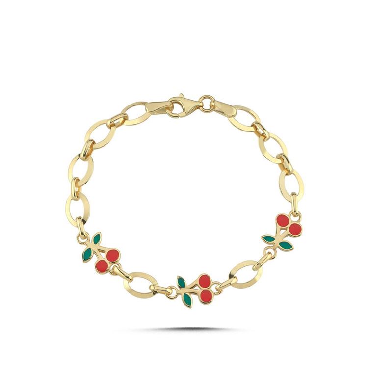 Kiraz Çocuk Bileklik(14*0.6 Cm)