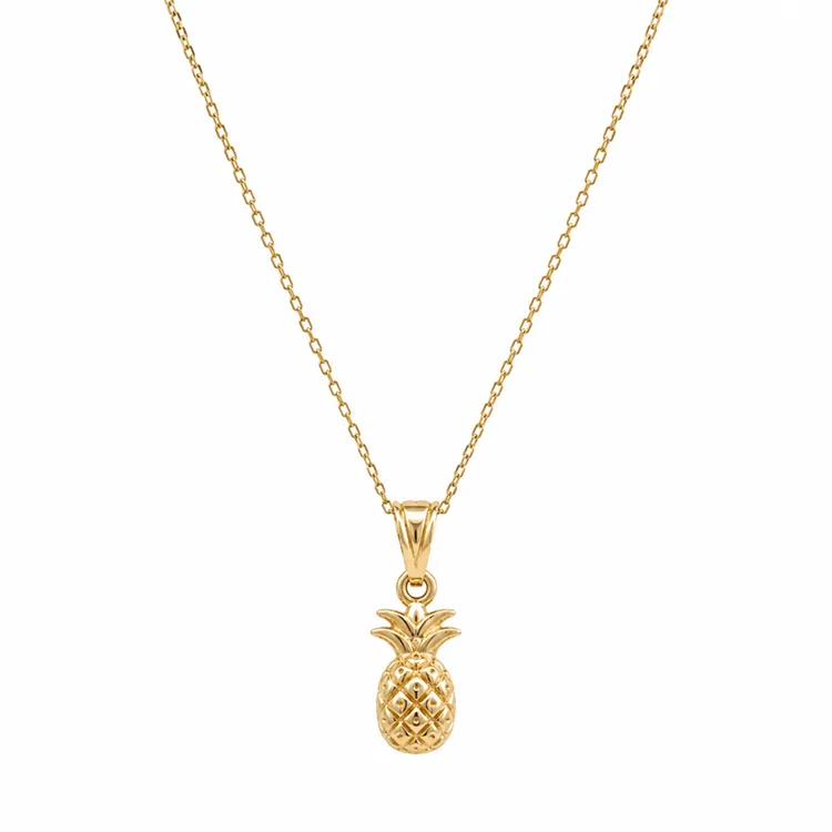 Ananas Tasarım Kolye(12 Mm*7 Mm 4.5Mm)