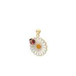 Papatya Uğur Böceği Kolye Ucu(1,7*2,3 Cm)