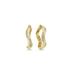 Burgu Taşlı Halka Küpe(1,5*1,5 Cm 0,4 Mm)