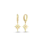 Yıldız Taşlı Sallantı Küpe (3,00*1,10 Mm 0,30 Mm)