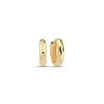 Orta Boy Sade Oval Halka Küpe (1,6x1,6 cm 3 mm)