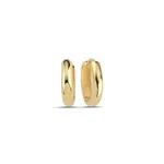 Orta Boy Sade Oval Halka Küpe (1,5x1,5 cm 2 mm)